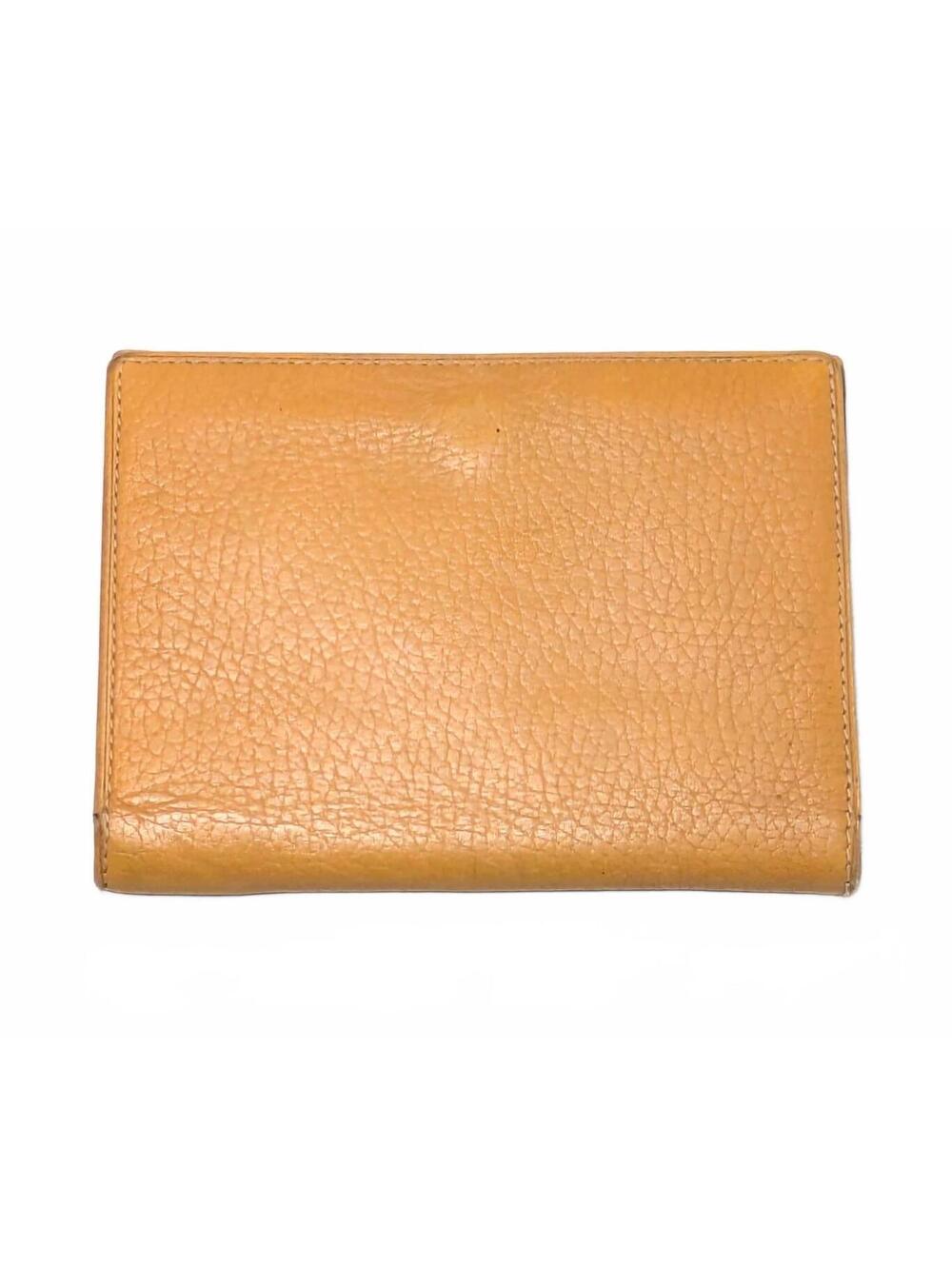Vintage Loewe Anagram Trifold Wallet Yellow Pebble Grain EUC - Picture 2 of 9